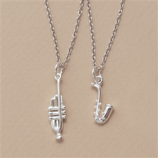 Silver Instrument Necklace