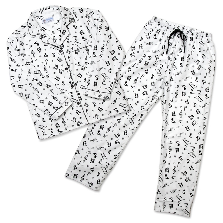 Women's Flannel Music Motif Pajamas at The Music Stand